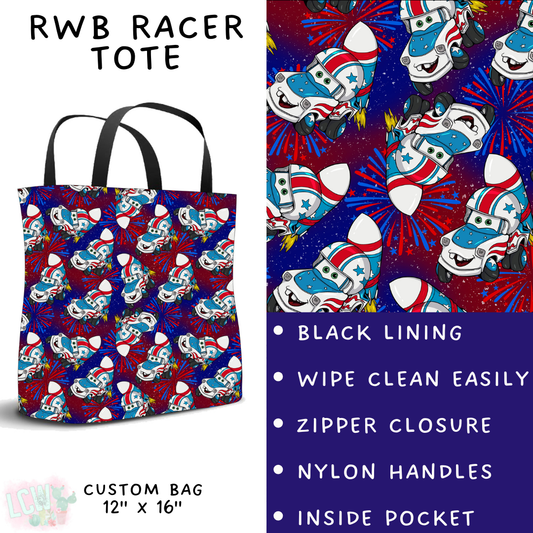 Batch #338 - Magical 4th of July - Closes 5/7 - ETA mid June - RWB Racer Tote