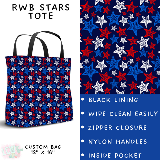 Batch #337 - USA Faves - Closes 5/7 - ETA mid June - RWB Stars Tote
