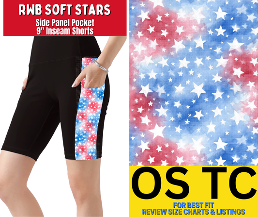 RWB Soft Stars Side Panel Pocket Jamaica Shorts