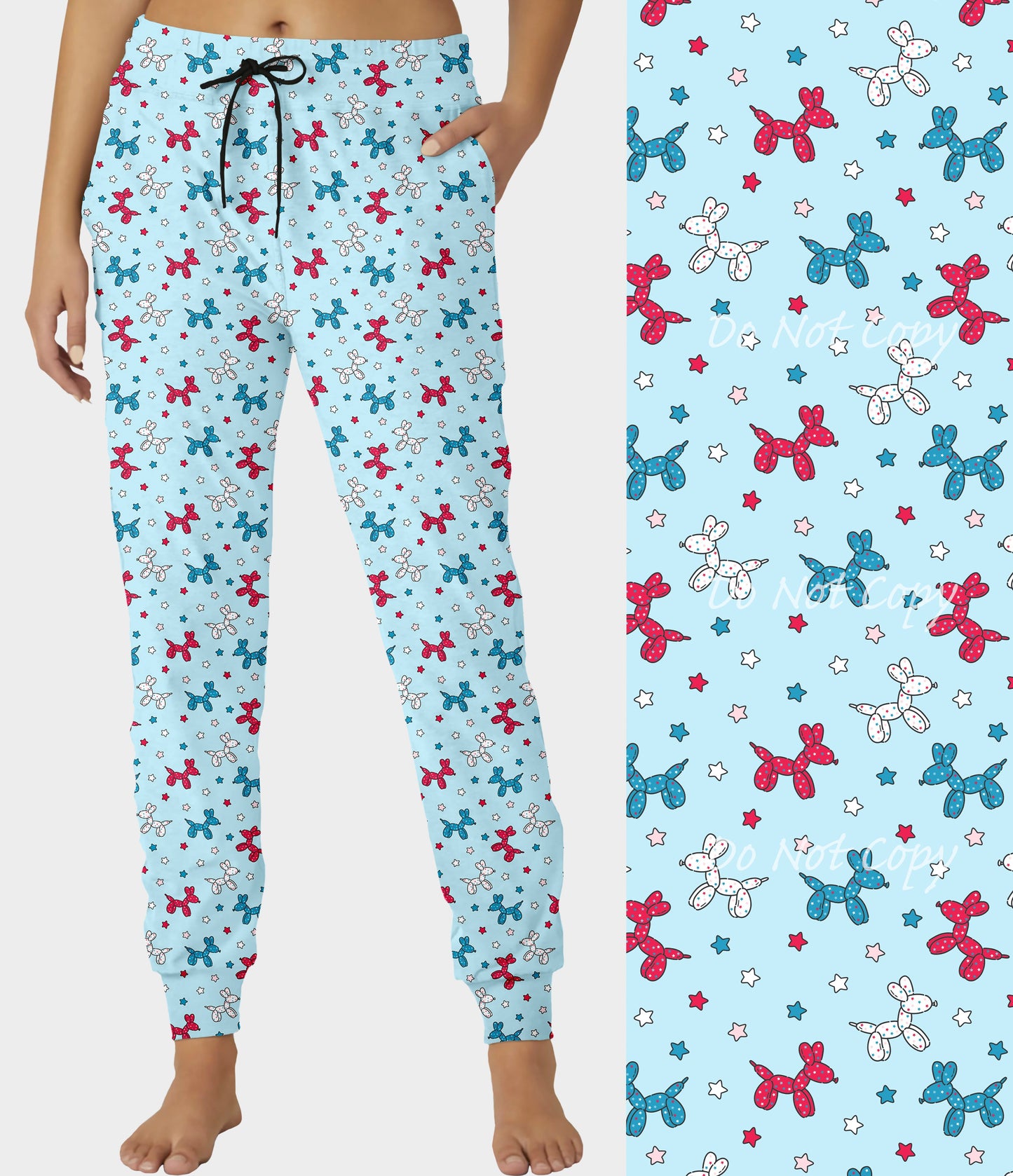 RTS - RWB Balloon Dog Capri Joggers