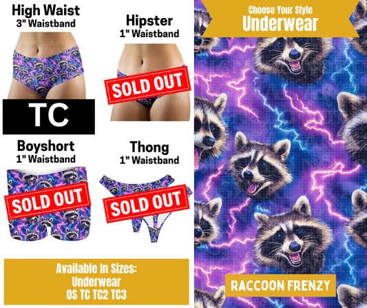 Racoon Frenzy High Waist Underwear