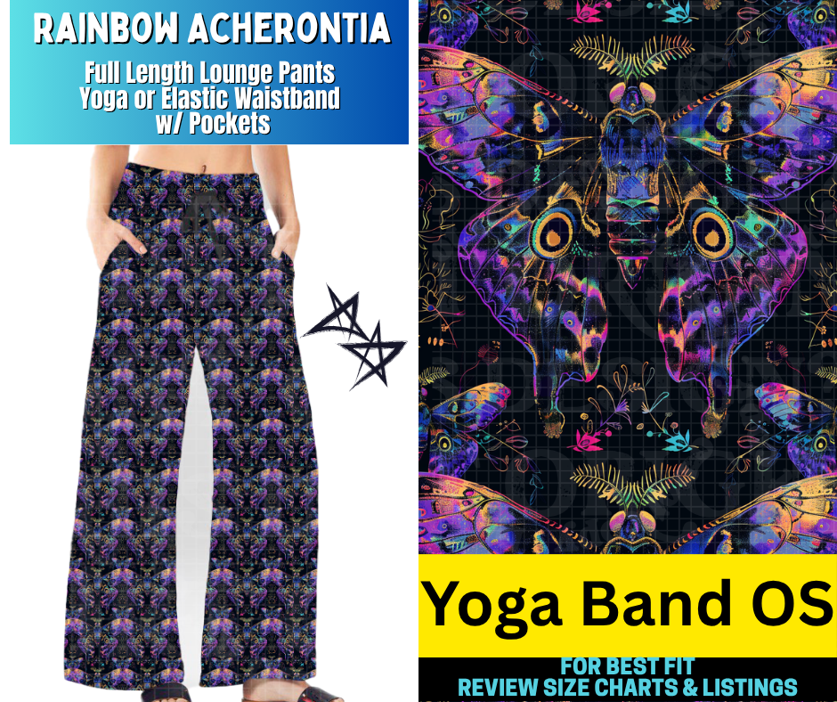 Rainbow Acherontia Full Length Lounge Pants - Alonna's Legging Land
