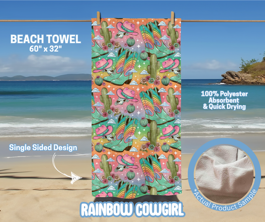 Preorder! Closes 5/15. ETA August. Rainbow Cowgirl Towel