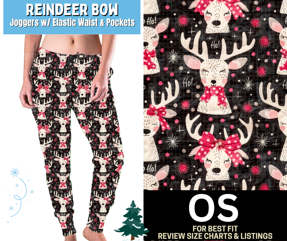 Reindeer Bow Joggers