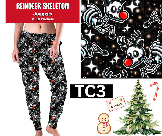 Reindeer Skeleton Joggers