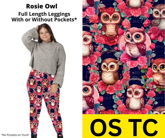 Rosie Owl Full Length Leggings w/ Pockets