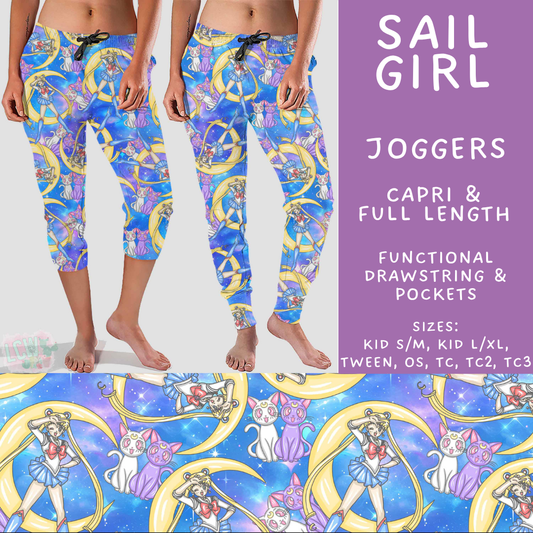 Batch #544 - Cool Characters 16 - Closes 6/17 - ETA mid August - Sail Girl Full and Capri Length Joggers
