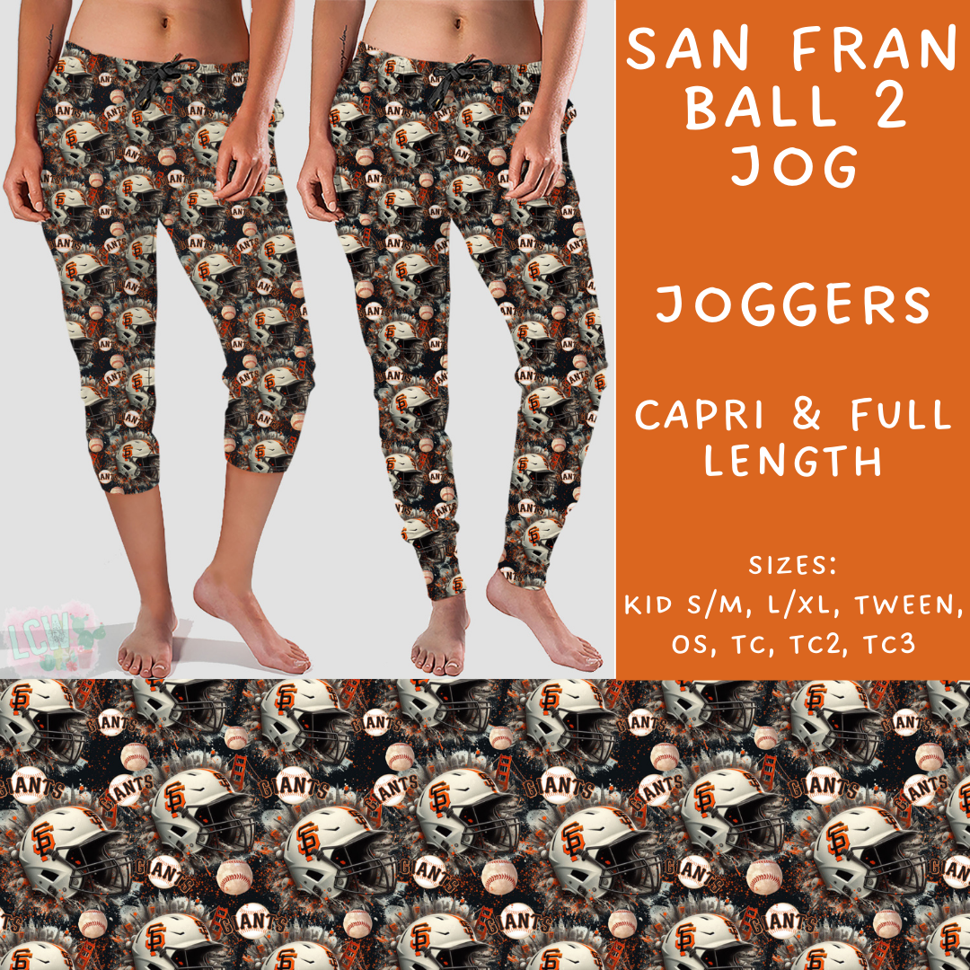 Batch #498 - Strike Out 3 - Closes 3/2 - ETA early May - San Fran Ball 2 Full and Capri Length Joggers - Alonna's Legging Land