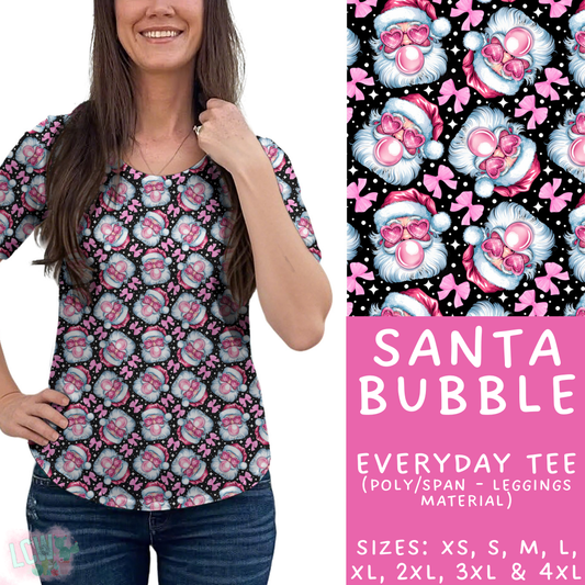 Batch #424 - Jingle All The Way - Closes 10/3 - ETA mid/late Nov - Santa Bubble Everyday Tee