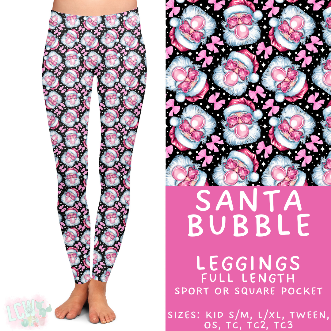 Batch #424 - Jingle All The Way - Closes 10/3 - ETA mid/late Nov - Santa Bubble Full Length Leggings