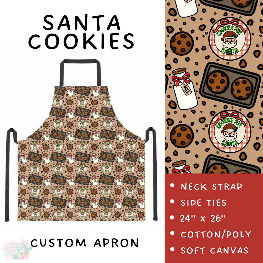 Batch #416 - Baking Spirits Bright 2 - Closes 9/19 - ETA early Nov - Santa Cookies Apron
