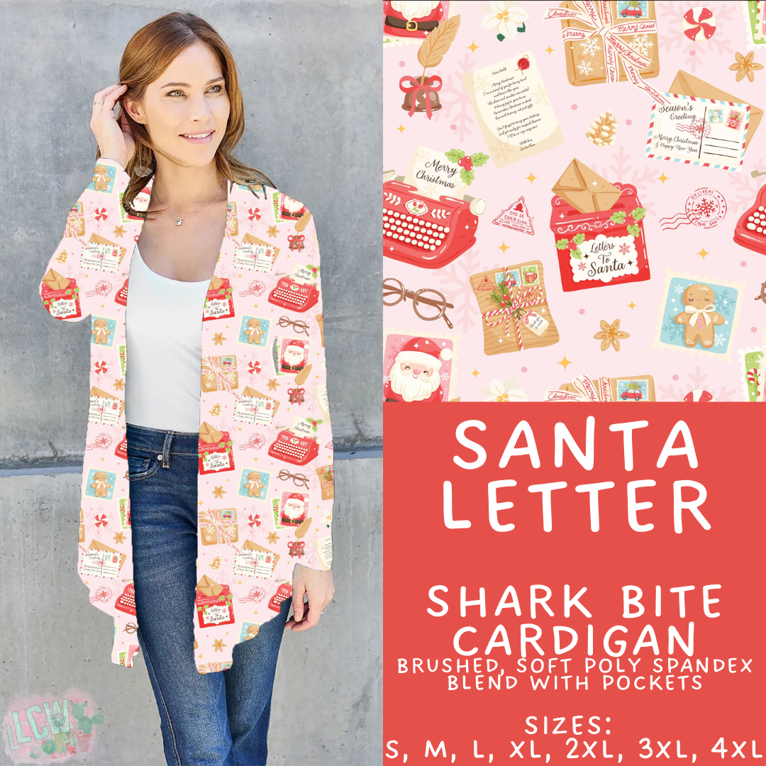 Batch #424 - Jingle All The Way - Closes 10/3 - ETA mid/late Nov - Santa Letter Cardigan