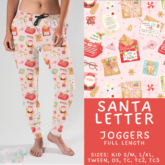 Batch #424 - Jingle All The Way - Closes 10/3 - ETA mid/late Nov - Santa Letter Joggers