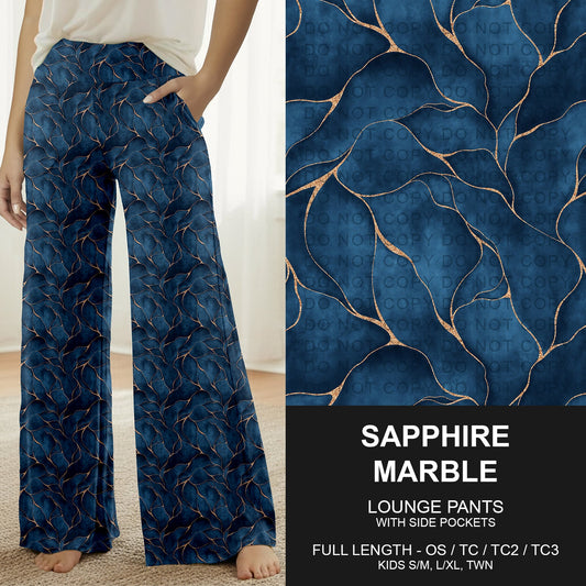 B261 - Preorder Sapphire Marble Lounge Pants (Closes 11/16. ETA late Jan.)