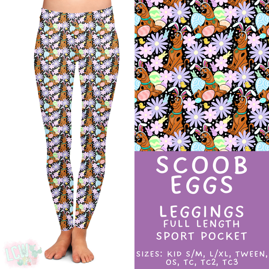 Batch #477 - Magical Character Easter - Closes 1/12 ETA - Early March - Scoob Eggs Full Length Leggings