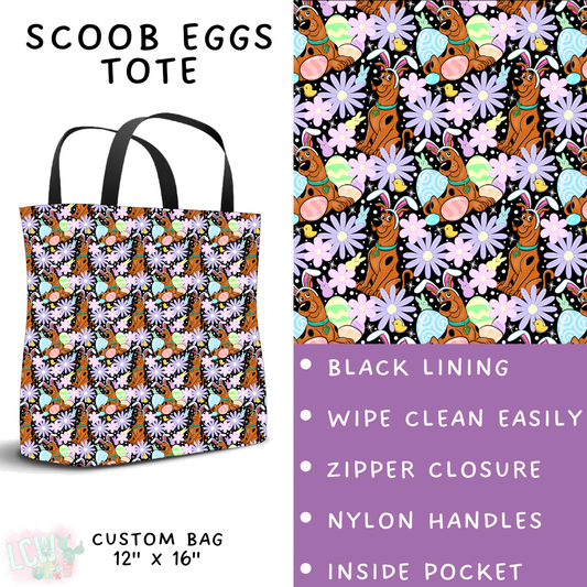 Batch #477 - Magical Character Easter - Closes 1/12 ETA - Early March - Scoob Eggs Tote