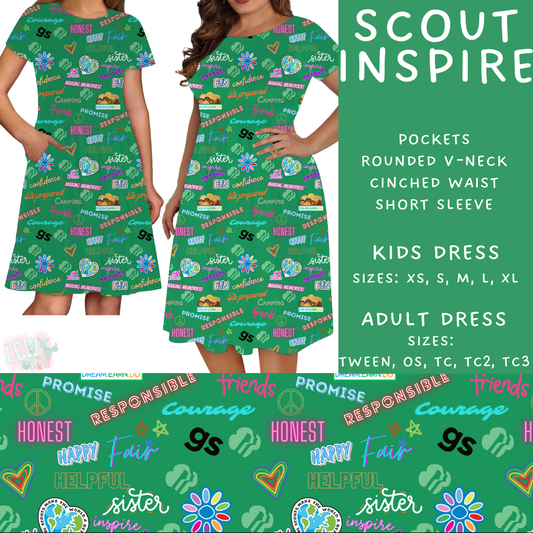 Batch #429 - Cookie Dealer 3 - Closes 10/13 - ETA late Nov - Scout Inspire Women's & Girls Dresses