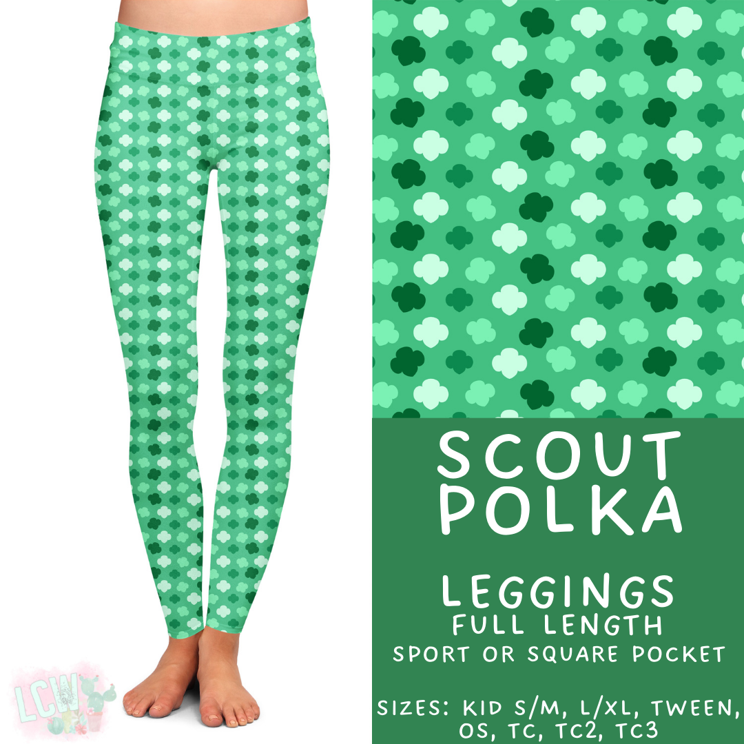 Batch #429 - Cookie Dealer 3 - Closes 10/13 - ETA late Nov - Scout Polka Full Length Leggings
