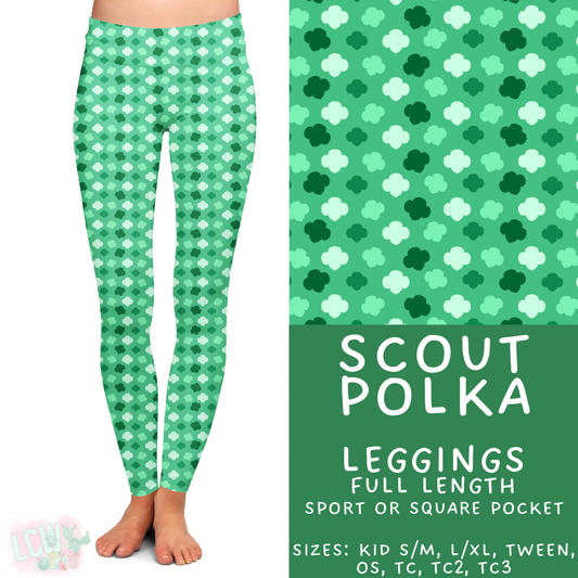 Batch #429 - Cookie Dealer 3 - Closes 10/13 - ETA late Nov - Scout Polka Full Length Leggings