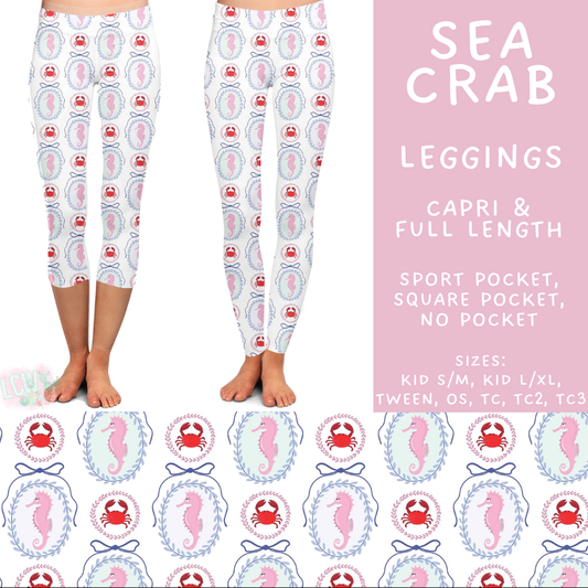 Batch #538 - Fun Run 23 - Closes 6/3 - ETA early August - Sea Crab Full and Capri Length Leggings