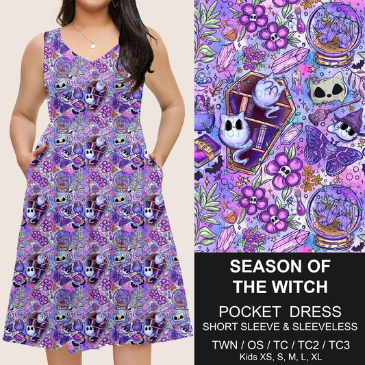 B302 - Preorder Season of the Witch Pocket Dress (Closes 7/24. ETA: early Oct)