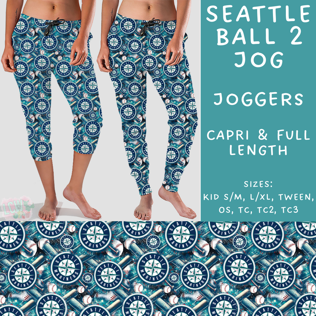 Batch #498 - Strike Out 3 - Closes 3/2 - ETA early May - Seattle Ball 2 Full and Capri Length Joggers - Alonna's Legging Land