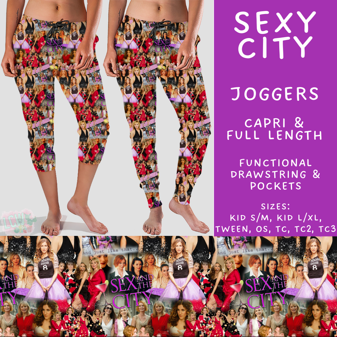 Batch #502 - Show Time - Closes 3/11 - ETA mid May - Sexy City Full and Capri Length Joggers
