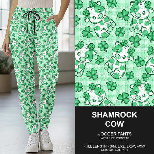 B268 - Preorder Shamrock Cow Joggers (Closes 12/28. ETA mid Feb.)