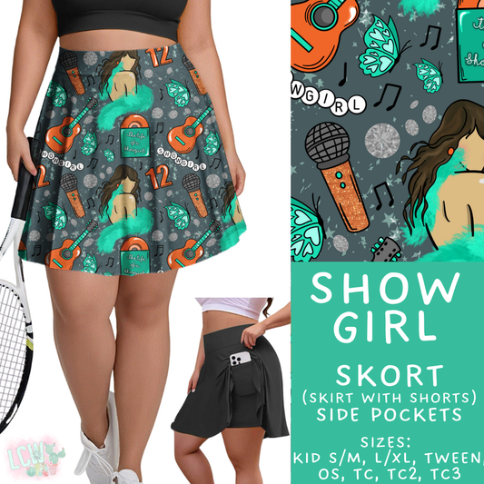 Batch #421 - Fun Run 15 - Closes 9/29 - ETA mid/late Nov - Show Girl Skort