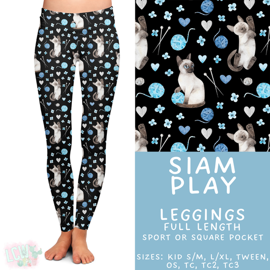 Batch #411 - July Request Run - Closes 9/11 - ETA late October - Siam Play Full Length Leggings
