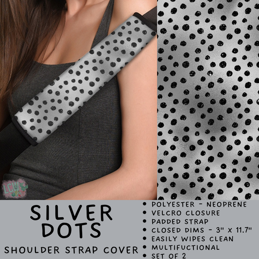 Batch #423 - Car Accessories - Closes 10/2 - ETA mid/late Nov - Silver Dots Shoulder Strap Pads