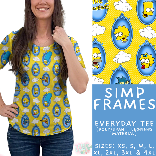 Batch #454 - Cool Characters 10 - Closes 11/26 - ETA mid Jan - Simp Frames Everyday Tee