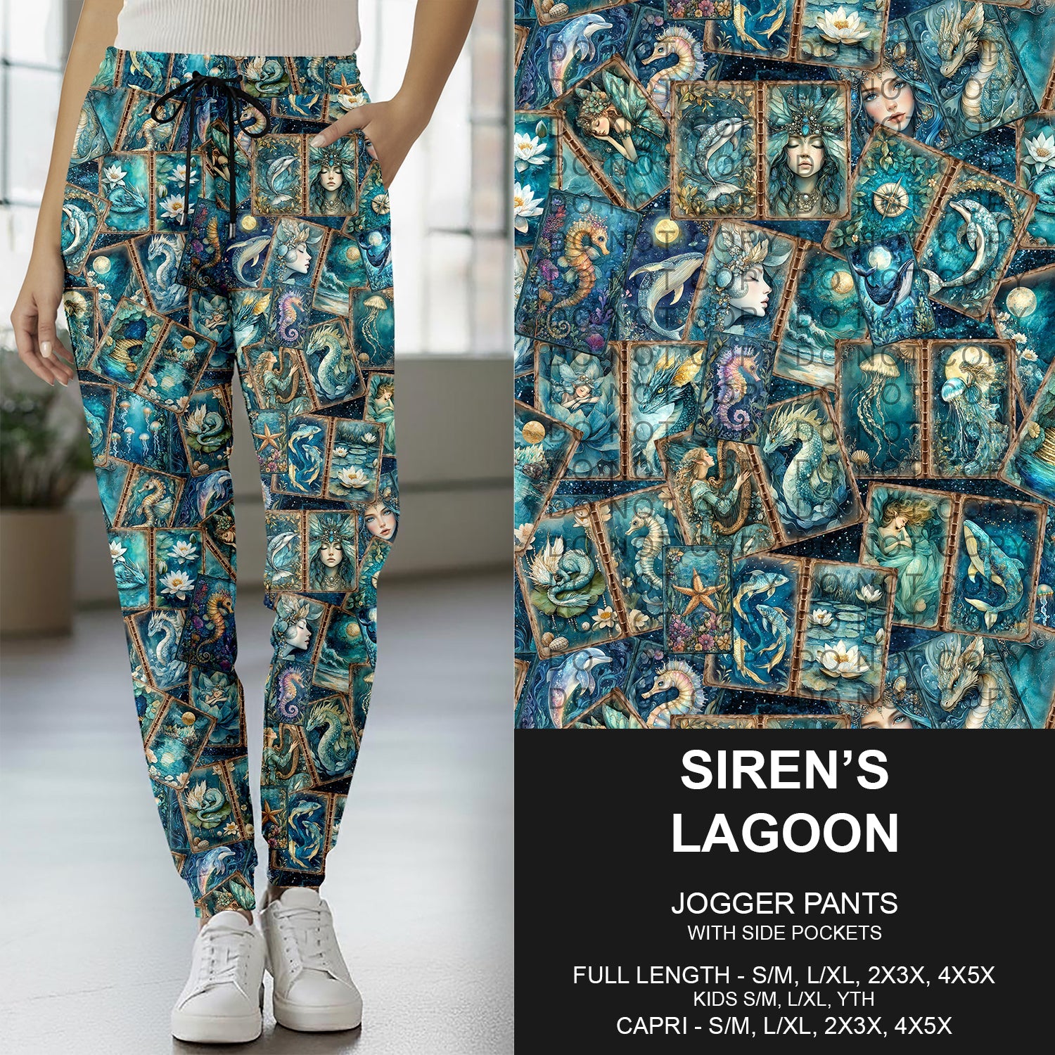 B276 - Preorder Sirens Lagoon Joggers (Closes 3/01. ETA: early May) - Alonna's Legging Land