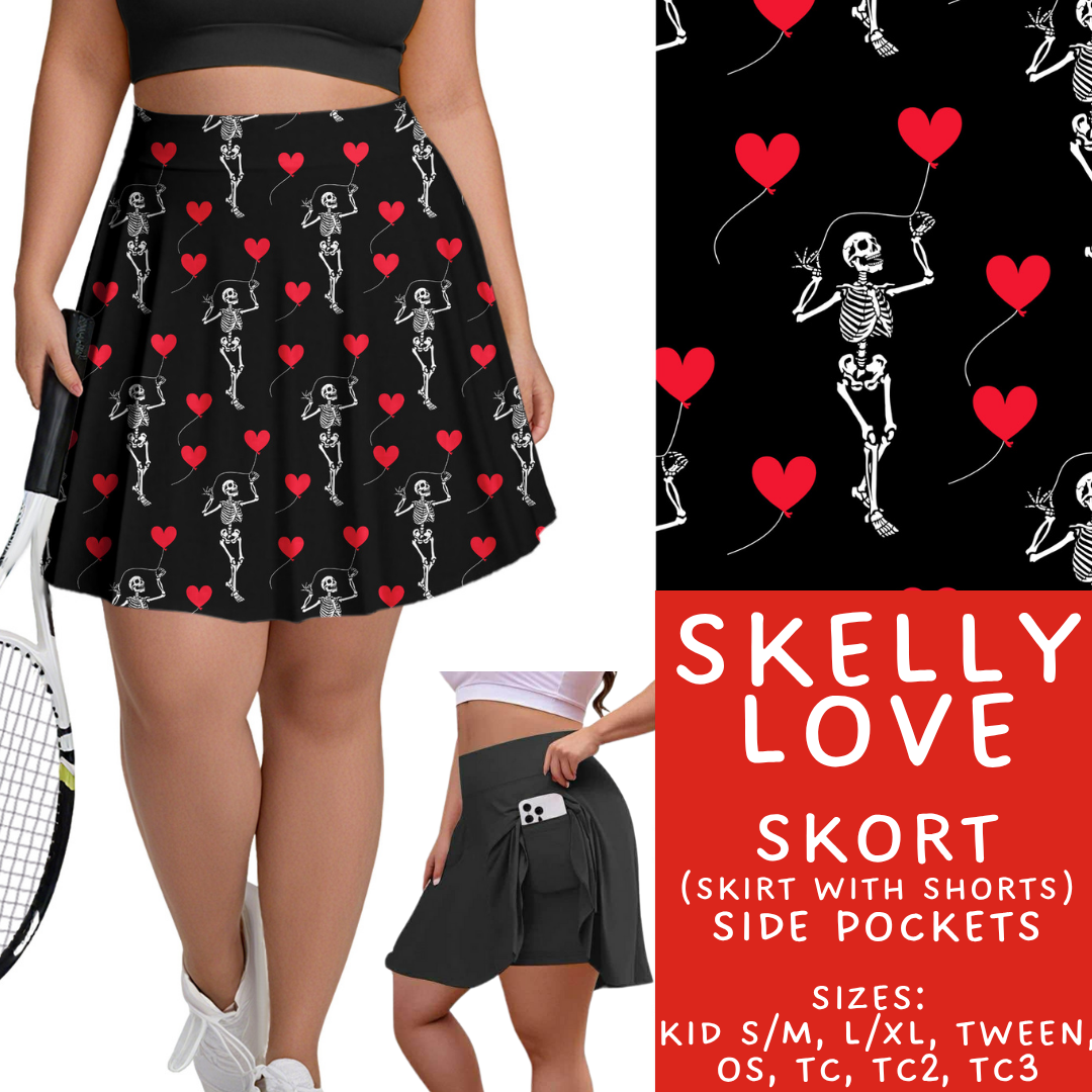 Batch #453 - Love Day 2 - Closes 11/24 - ETA mid Jan - Skelly Love Skort