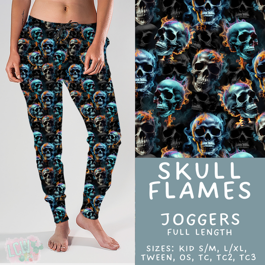 Batch #408 - Fun Run 14 - Closes 9/5 - ETA mid/late October - Skull Flames Joggers