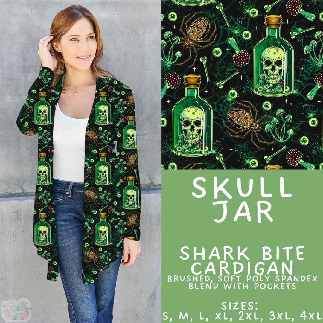 Batch #556 - Halloween 3 - Closes 7/15 - ETA mid Sept - Skull Jar Cardigan