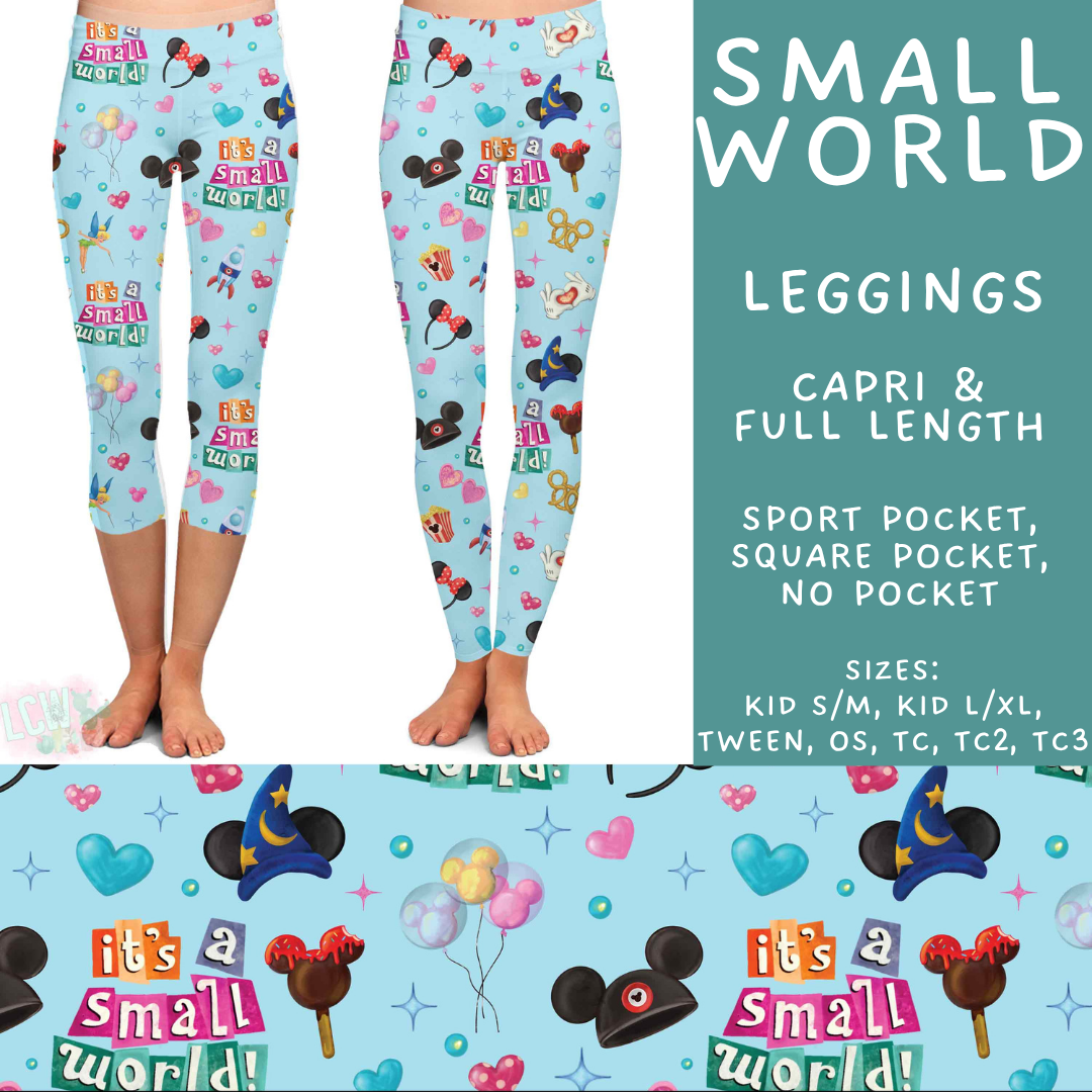 Batch #548 - May Request Run - Closes 6/26 - ETA late August - Small World Full and Capri Length Leggings