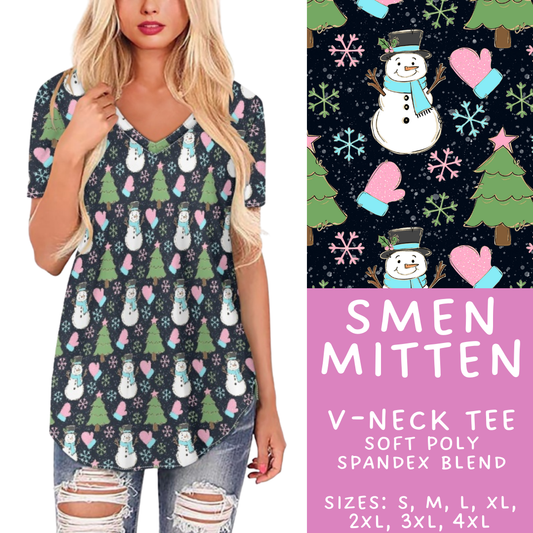 Batch #424 - Jingle All The Way - Closes 10/3 - ETA mid/late Nov - SMen Mitten V-Neck Tee