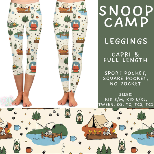 Batch #548 - May Request Run - Closes 6/26 - ETA late August - Snoop Camp Full and Capri Length Leggings