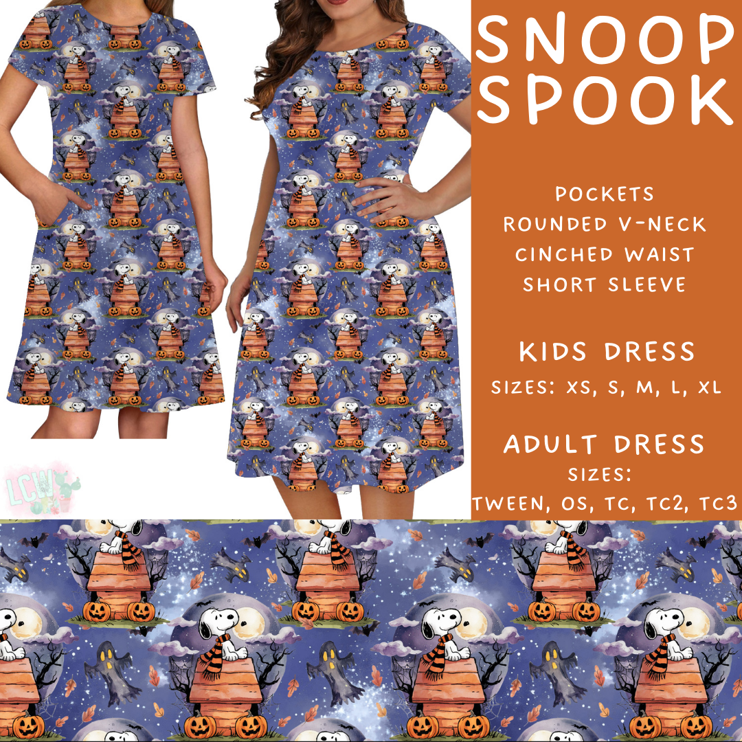 Batch #411 - July Request Run - Closes 9/11 - ETA late October - Snoop Spook Womens & Girls Dresses
