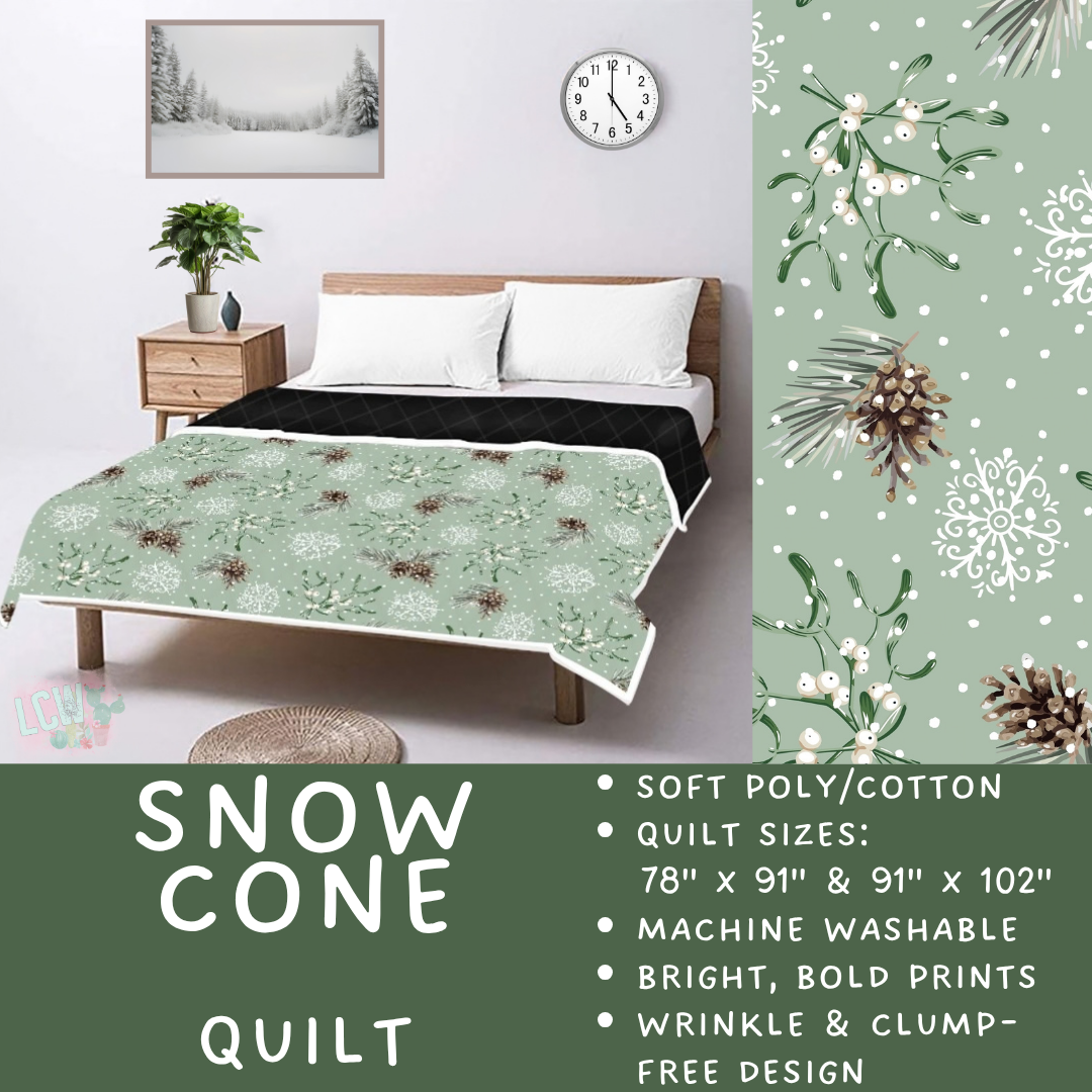 Batch #597 - Christmas Quilts - Closes 10/12 - ETA early Dec - Snow Cone Quilt