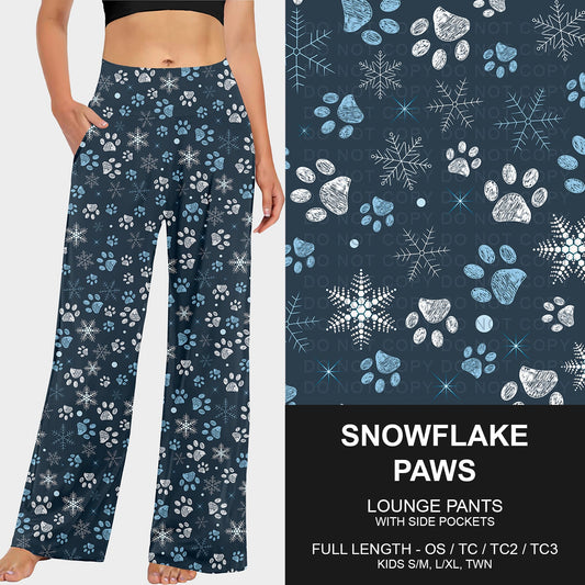 B253 - Preorder Snowflake Paws Lounge Pants (Closes 9/28. ETA late Nov.)