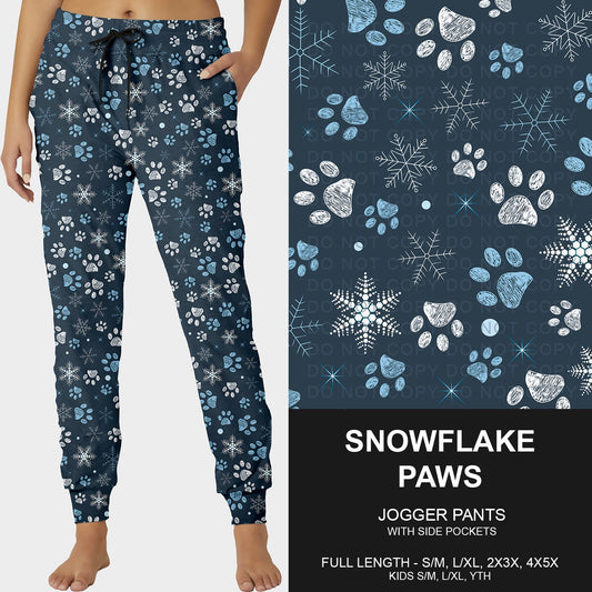 B253 - Preorder Snowflake Paws Joggers (Closes 9/28. ETA late Nov.)
