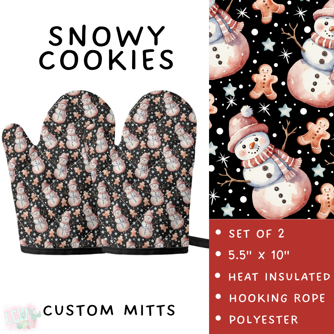 Batch #416 - Baking Spirits Bright 2 - Closes 9/19 - ETA early Nov - Snowy Cookies Oven Mitts