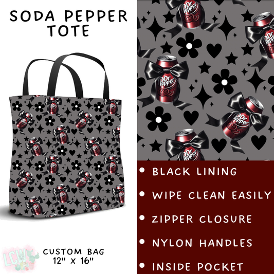 Batch #411 - July Request Run - Closes 9/11 - ETA late October - Soda Pepper Tote