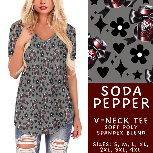 Batch #411 - July Request Run - Closes 9/11 - ETA late October - Soda Pepper V-Neck Tee