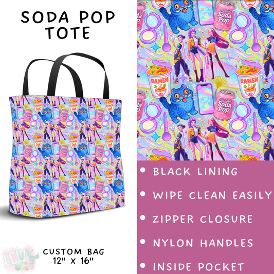 Batch #427 - August Request Run - Closes 10/9 - ETA late Nov - Soda Pop Tote