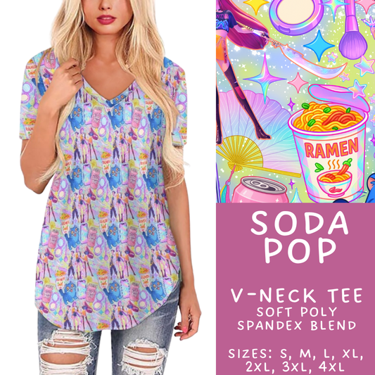 Batch #427 - August Request Run - Closes 10/9 - ETA late Nov - Soda Pop V-Neck Tee