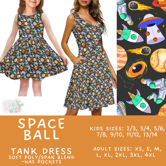 Batch #538 - Fun Run 23 - Closes 6/3 - ETA early August - Space Ball Women's & Girl's Tank Dress
