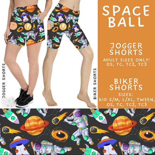 Batch #538 - Fun Run 23 - Closes 6/3 - ETA early August - Space Ball Biker & Jogger Shorts